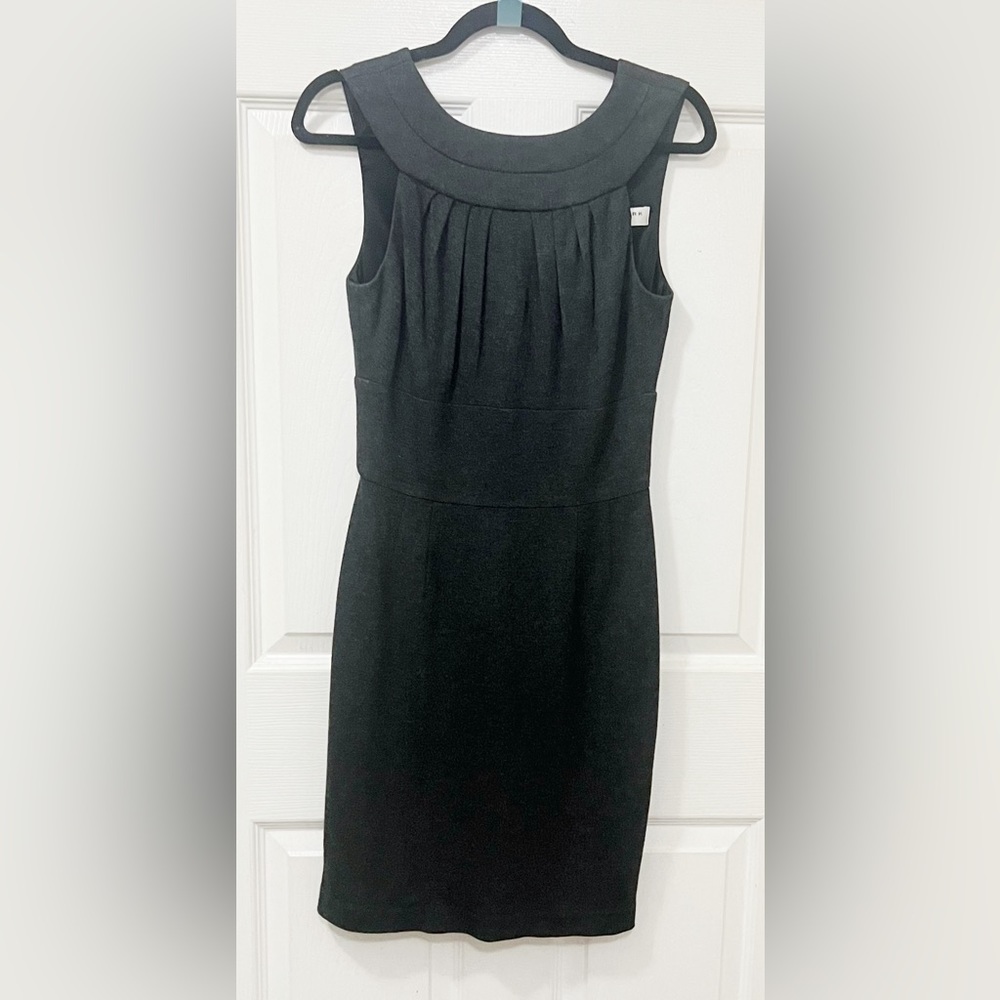 TRINA TURK black Grey Wool Dress Size 2